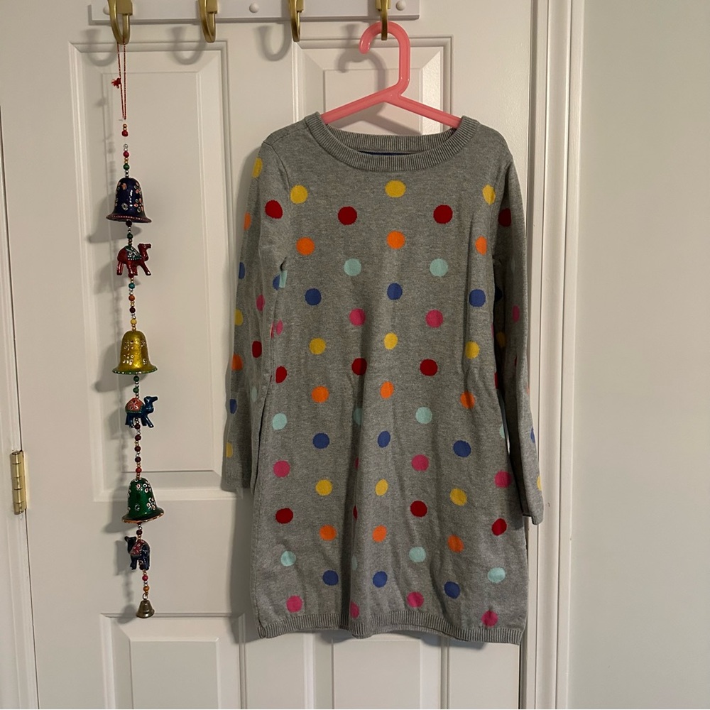 GAP Kids- Girls Colorful Polka Dot Sweater Dress, size 6